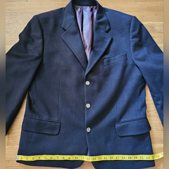 Montreal Canada S. Cohen Comfort Black Cashmere Sport Coat Men's Size 42R - Picture 7 of 13